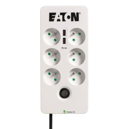 Multiprise/Parafoudre - EATON Protection Box 6 USB FR - PB6UF - 6 prises françaises +