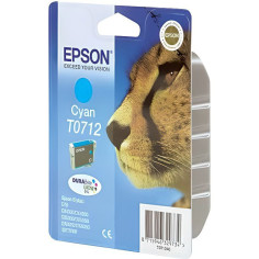 EPSON Cartouche d'encre T0712 Cyan - Guépard (C13T07124012) EPSON Cartouche d'encre T0712 Cyan - Guépard (C13T07124012)