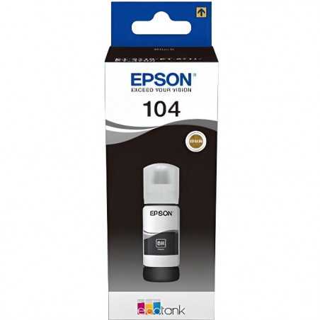 EPSON Kit de Remplissage d'Encre Epson EcoTank 104 - Noir - Jet d'encre - 4500 Pages - 1 Unit(s) (C13T00P140)