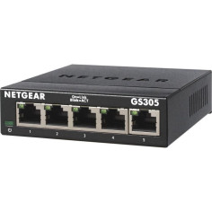 NETGEAR GS305-300PES Switch Ethernet Métal 5 ports Gigabit (10/100/1000) NETGEAR GS305-300PES Switch Ethernet Métal 5 ports Gigabit (10/100/1000)
