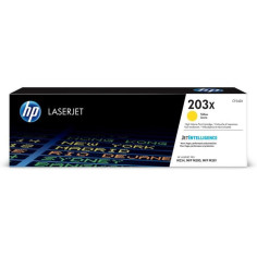 Cartouche de toner jaune HP 203X LaserJet grande capacité authentique pour HP Color L Cartouche de toner jaune HP 203X LaserJet grande capacité authentique pour HP Color L