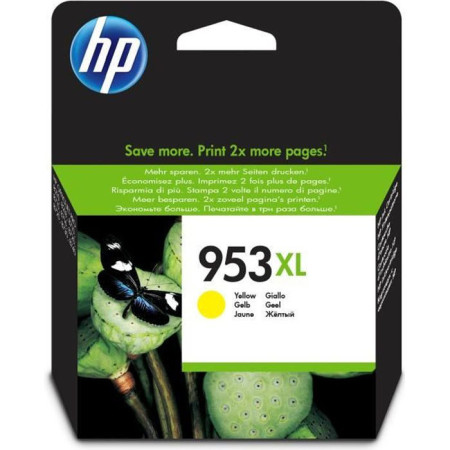HP 953XL Cartouche d'encre jaune grande capacité authentique (F6U18AE) pour HP Office