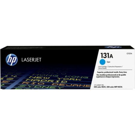 Toner Authentique HP Cyan 131A CF211A - HP - Pour LaserJet Pro M251/M276