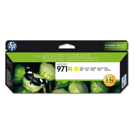 HP 971XL Cartouche d'encre jaune grande capacité authentique (CN628AE) pour HP Offic