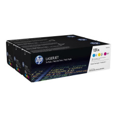 Cartouche de toner HP 131A - Pack de 3 couleurs authentiques LaserJet pour HP LaserJe