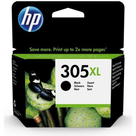 HP 305XL Cartouche d'encre noire grande capacité authentique (3YM62AE) pour DeskJet 2